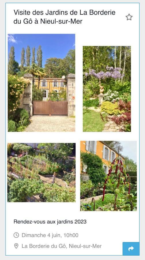 Bed & Breakfast D'hotes La Borderie Du Go Pres De La Rochelle -